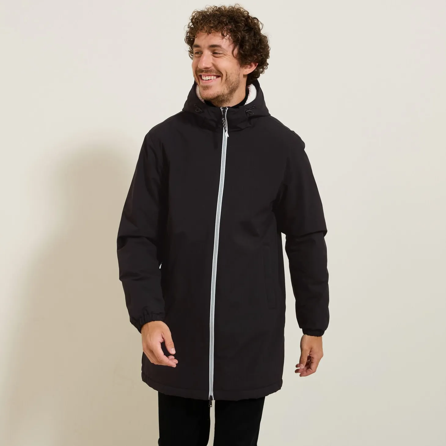 Manteau & Blouson-Jules Parka longue déperlante Noir