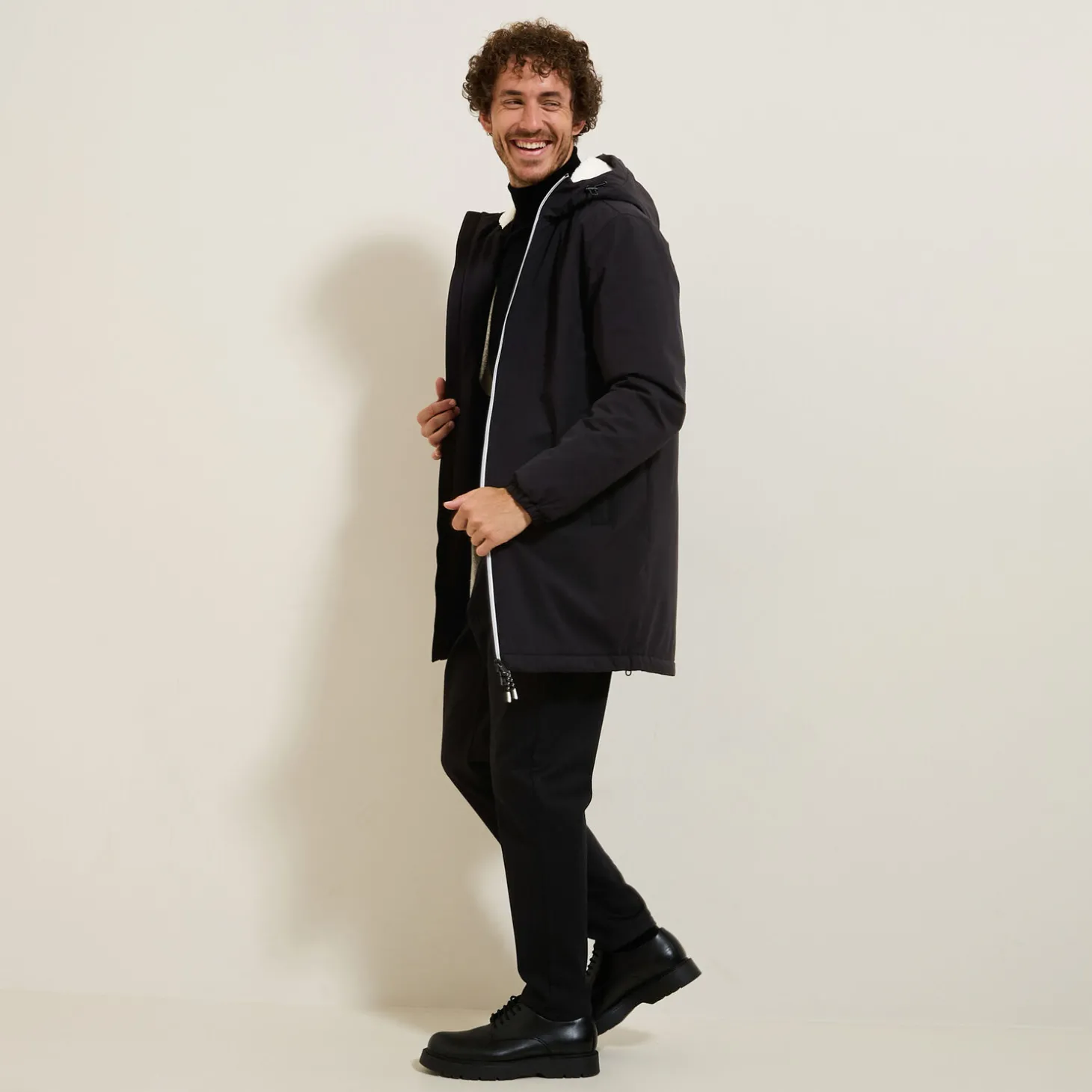 Manteau & Blouson-Jules Parka longue déperlante Noir