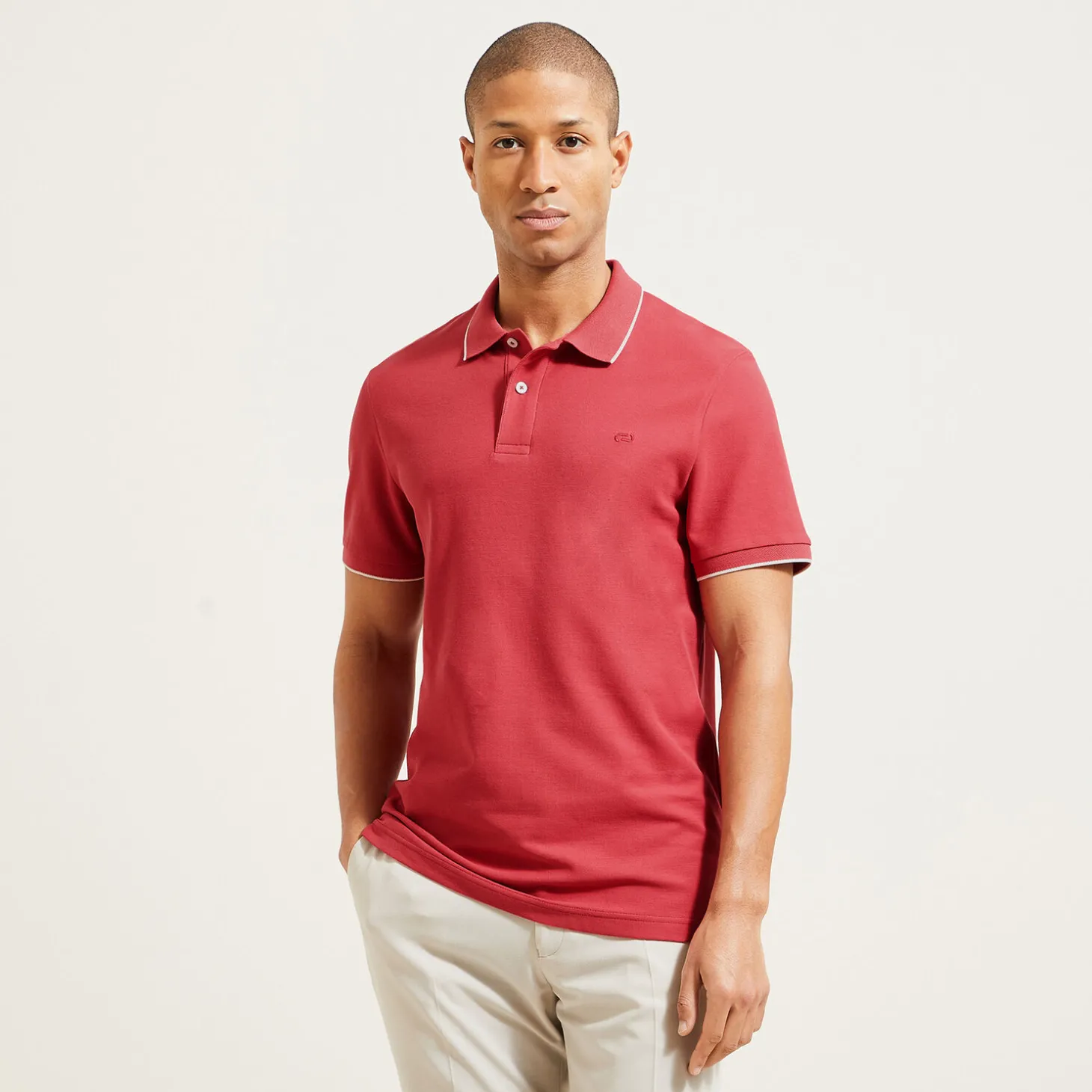 Polo-Jules Polo manches courtes uni  Rose