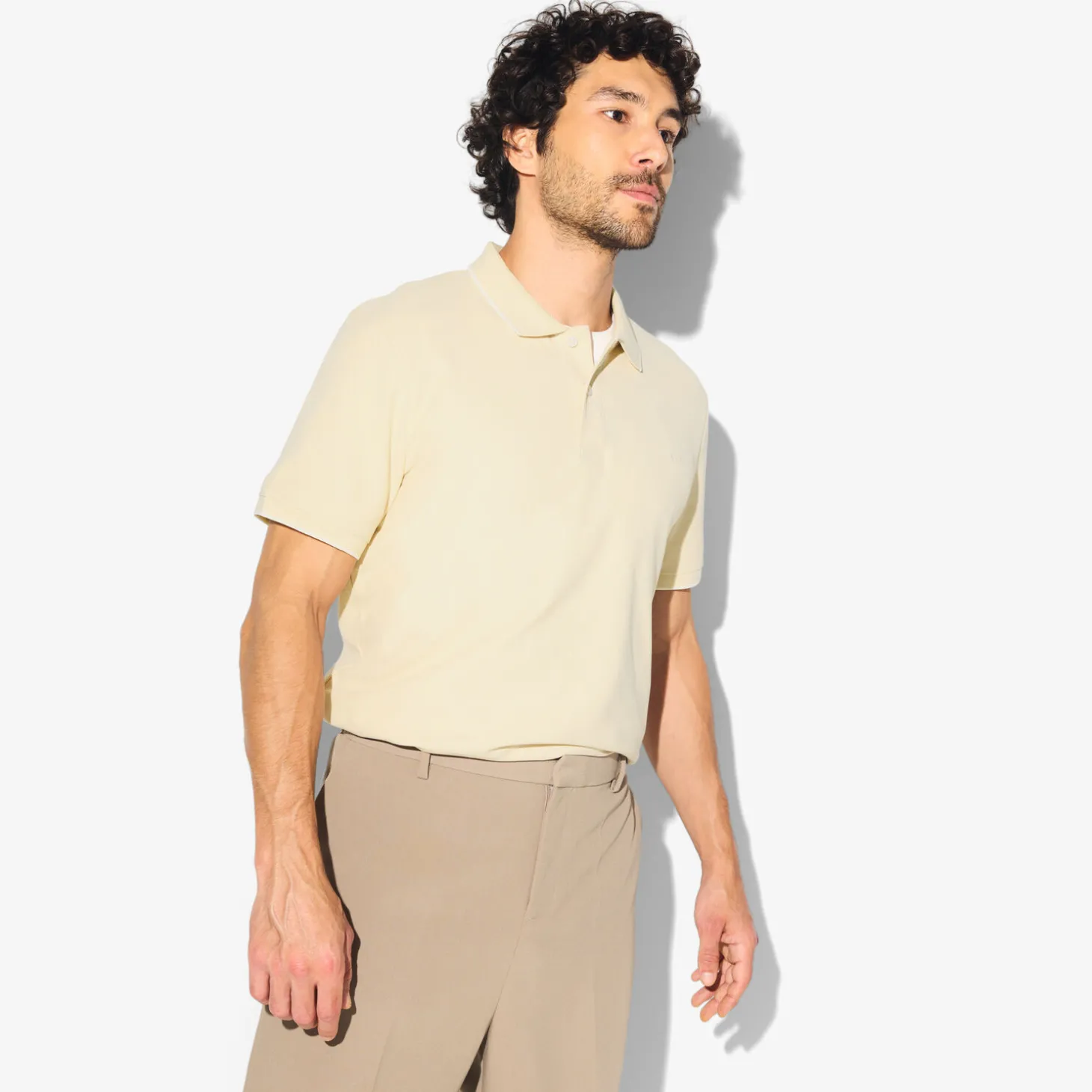 Polo-Jules Polo manches courtes uni  Beige