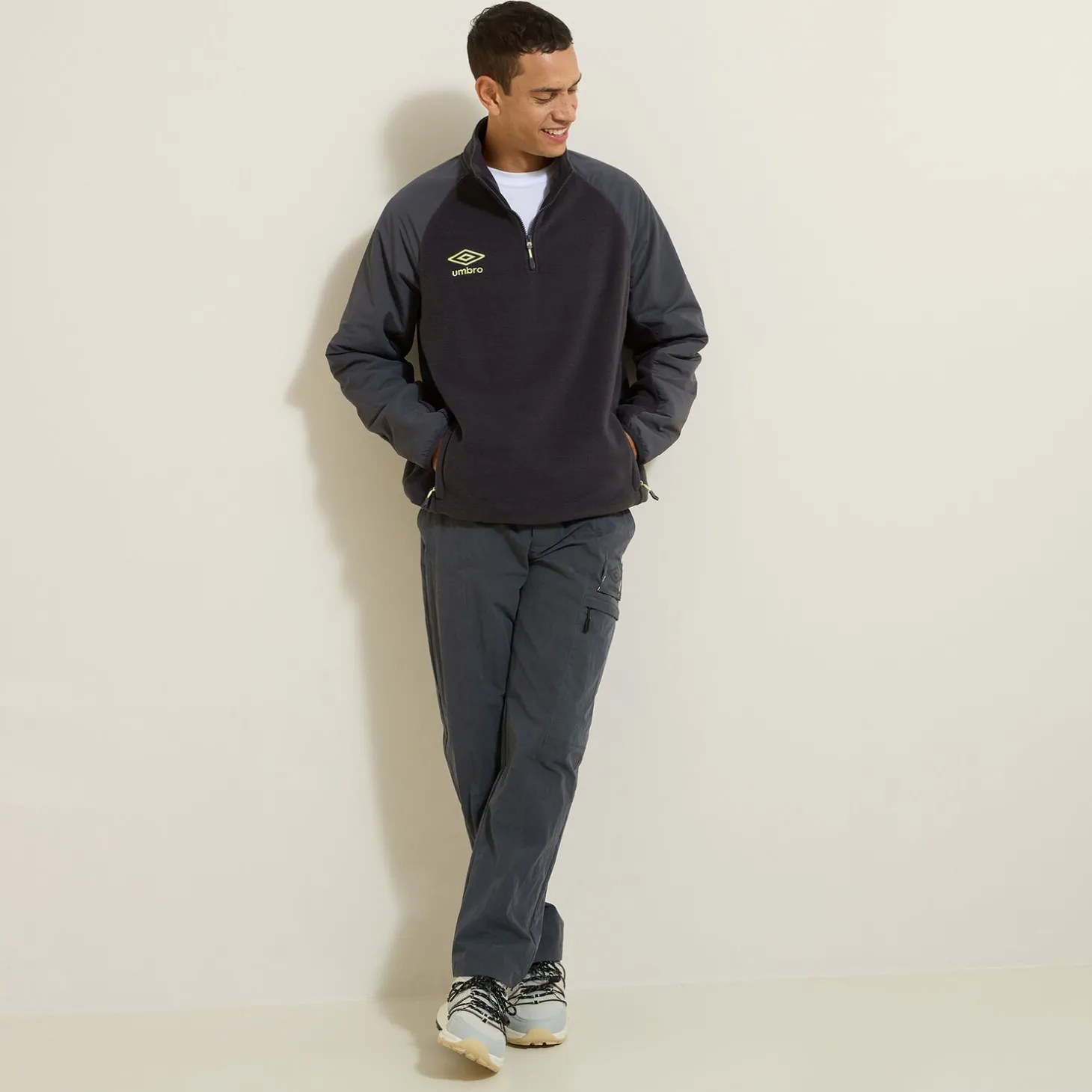 Sweat-Jules Sweat col montant Umbro by Noir/Gris