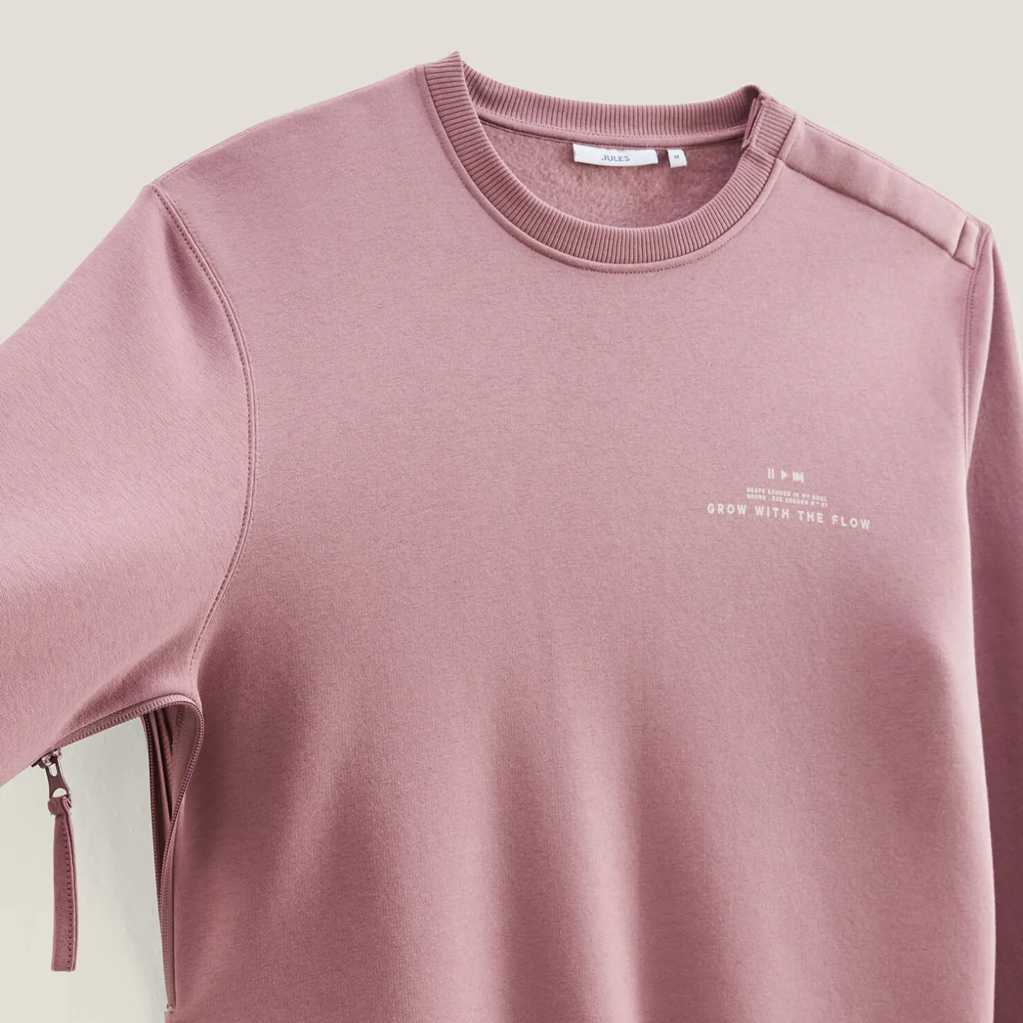 Sweat-Jules Sweat pour personne à mobilité réduite Rose