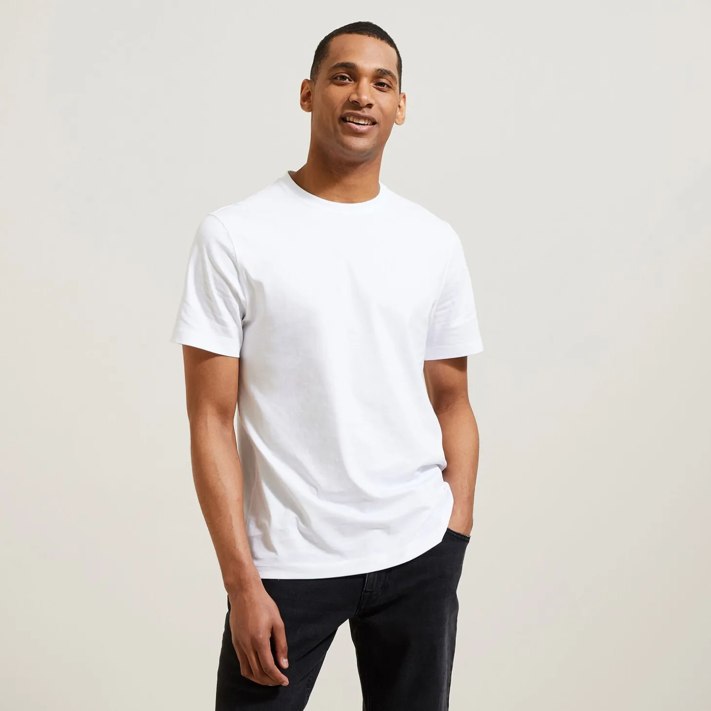 Smart Casual | Collection Mariage-Jules Tee shirt  Blanc