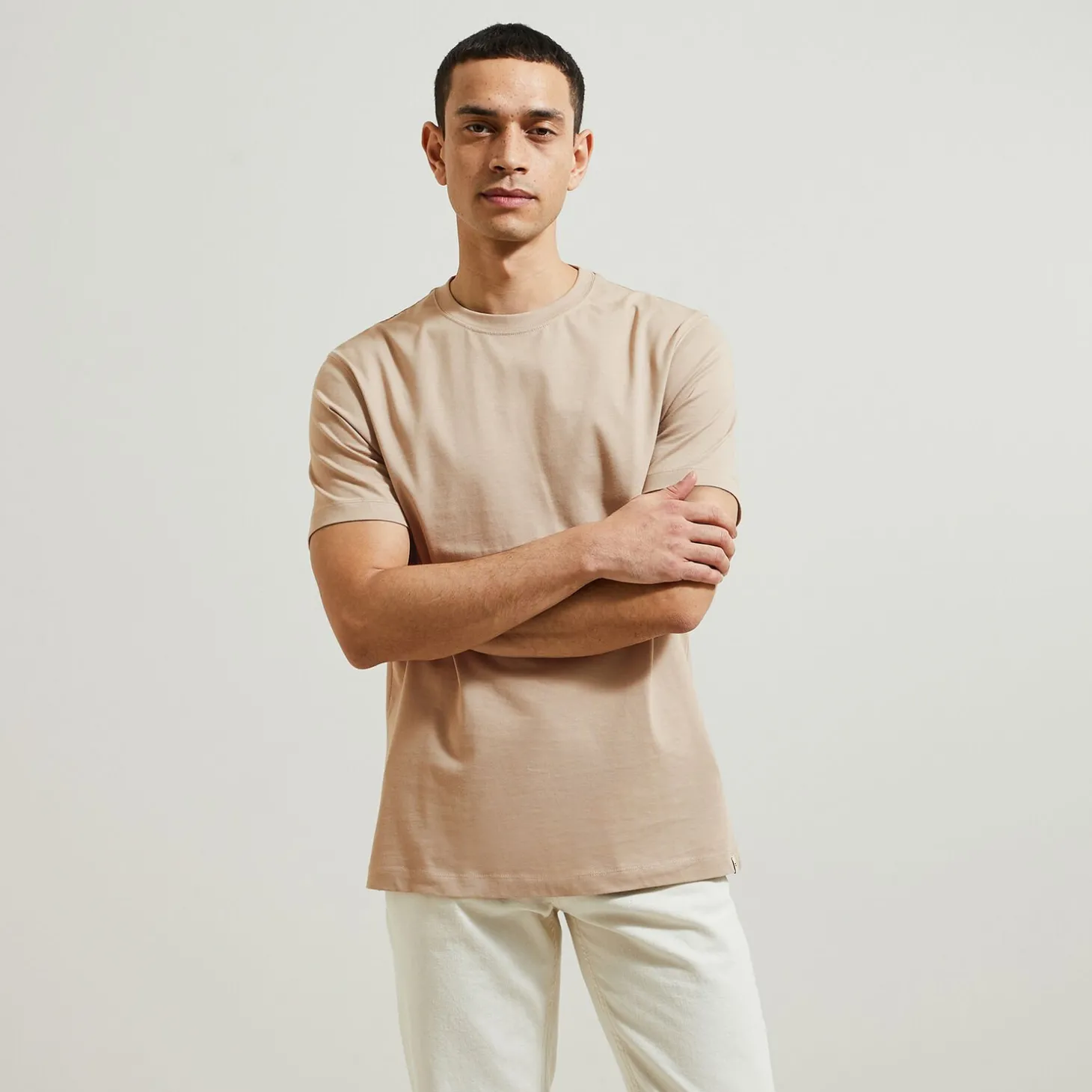 Smart Casual | T-shirt-Jules Tee shirt  Beige