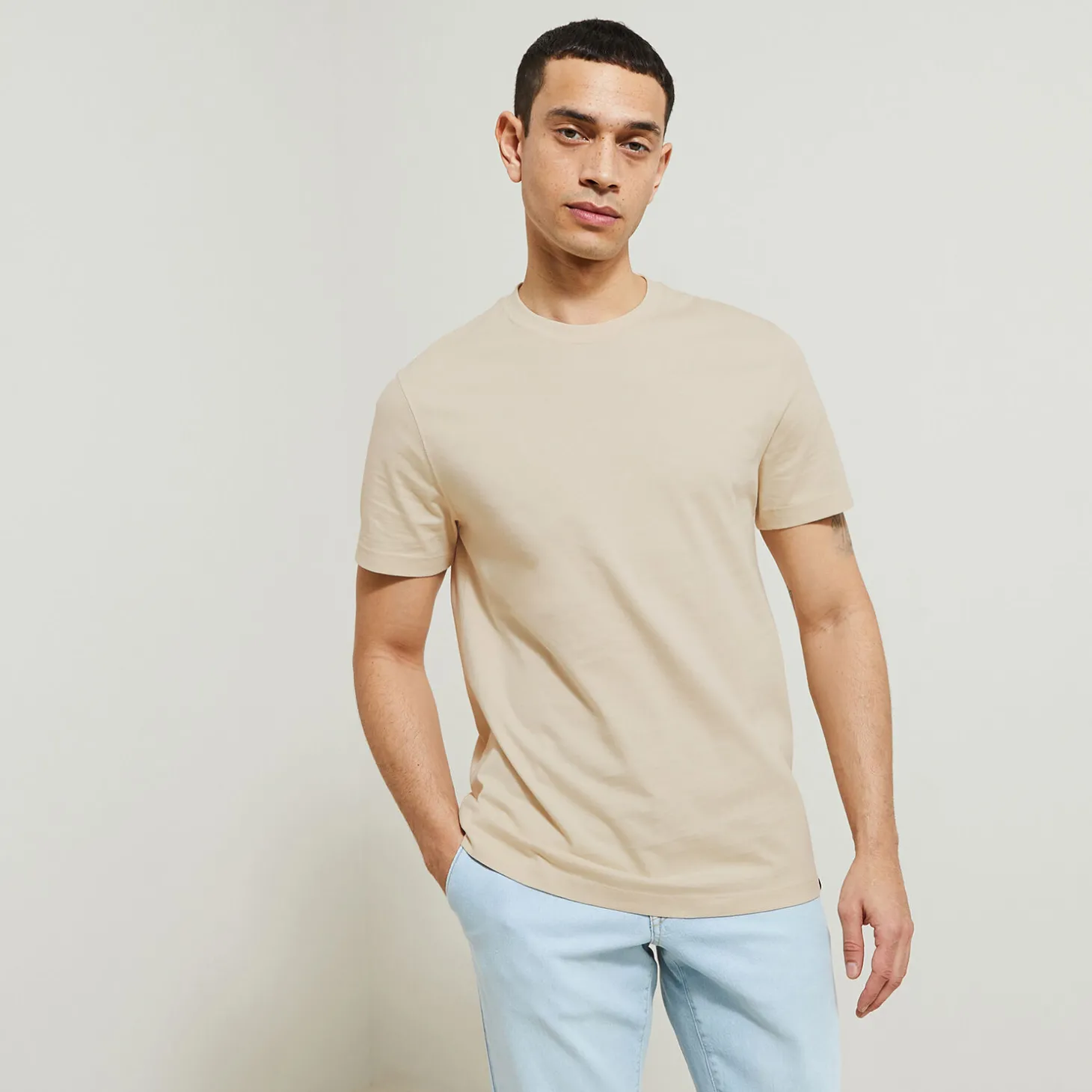 T-shirt-Jules Tee shirt  Beige