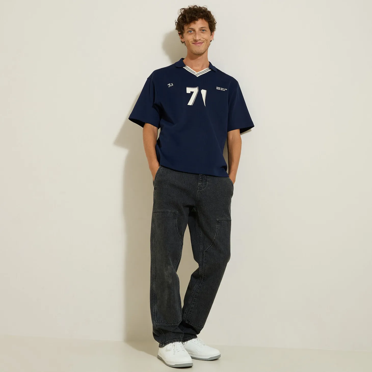 Polo | T-shirt-Jules Tee shirt col polo esprit sport Bleufoncé