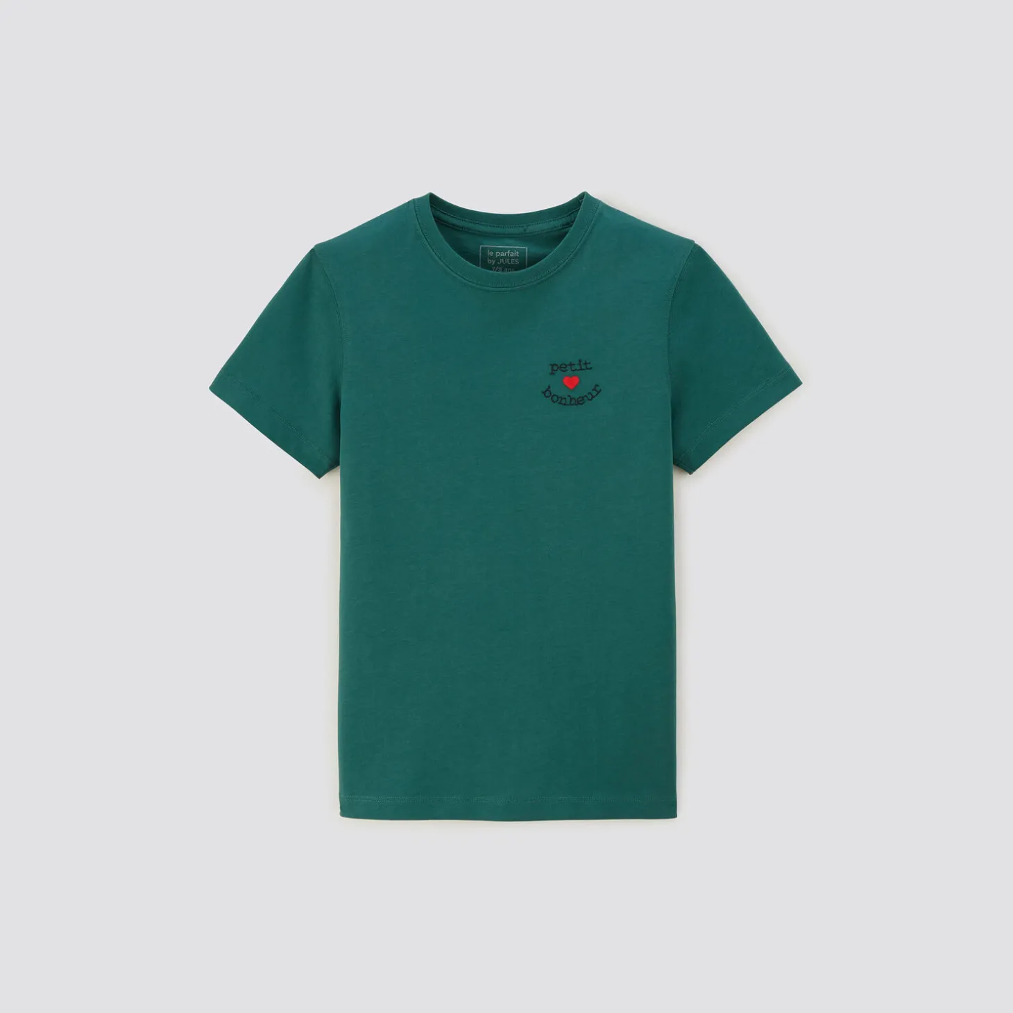 T-shirt-Jules Tee shirt enfant broderie poitrine Vert