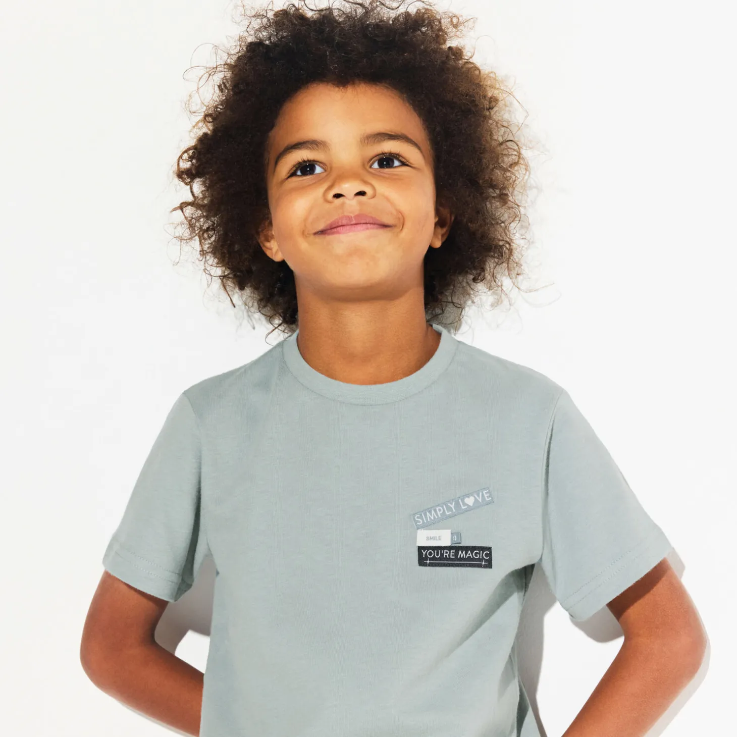 T-shirt-Jules Tee shirt enfant en coton Grismoyen