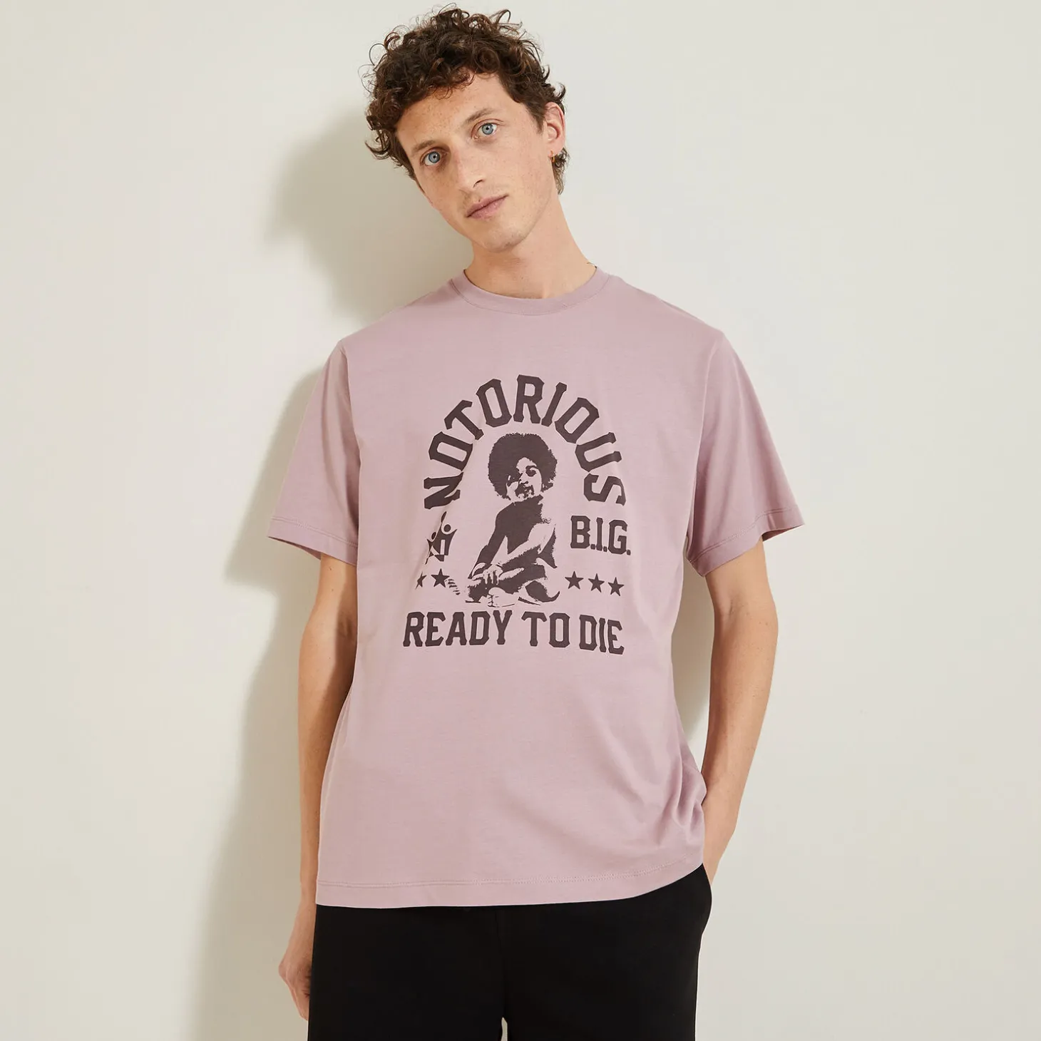 T-shirt-Jules Tee-shirt licence The Notorious B.I.G. Rosepâle