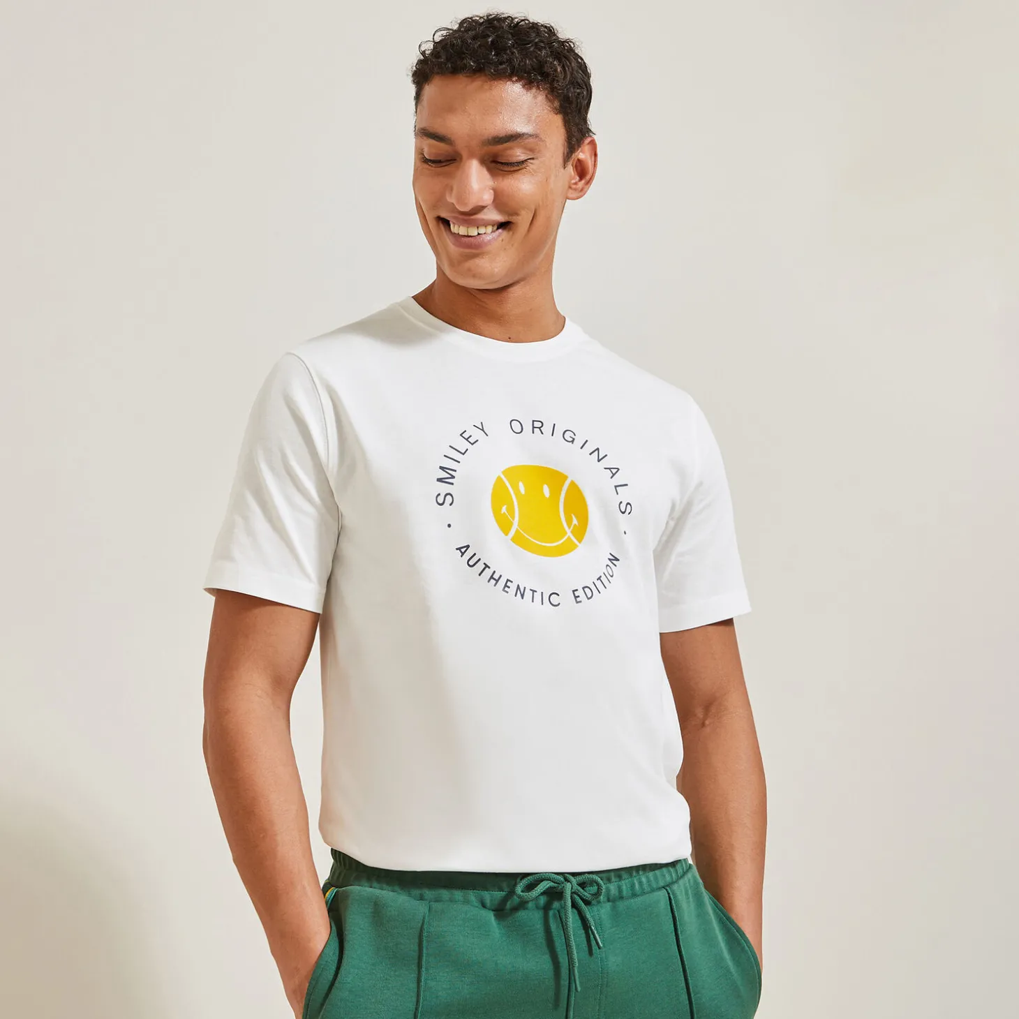 T-shirt-Jules Tee-shirt Smiley® Originals Ecru