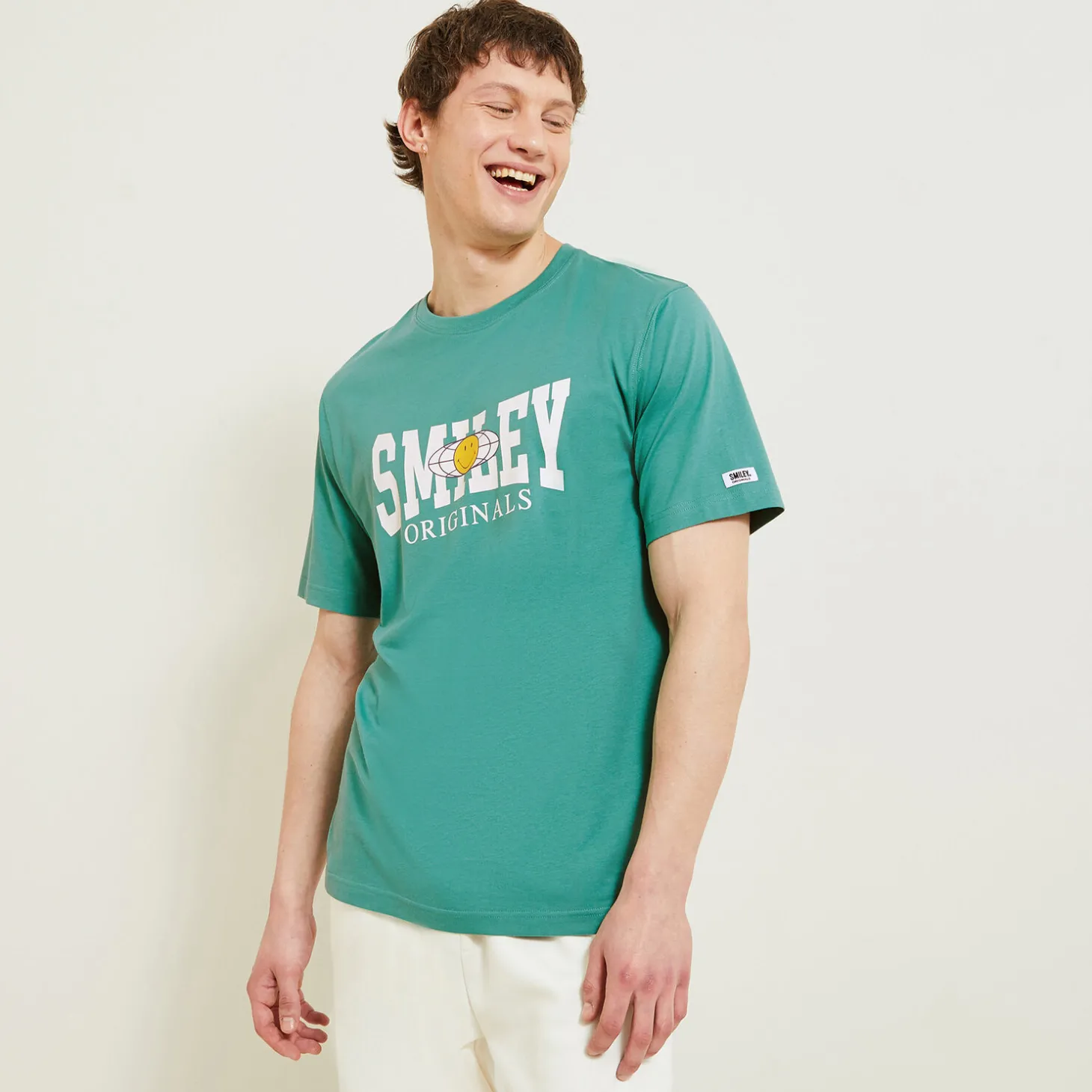 T-shirt-Jules Tee-shirt Smiley® Originals Vert