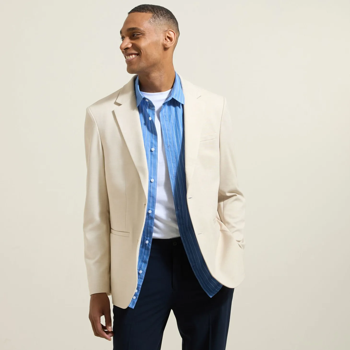 Smart Casual | Veste De Costume & Blazer-Jules Veste blazer bi-ton Beige