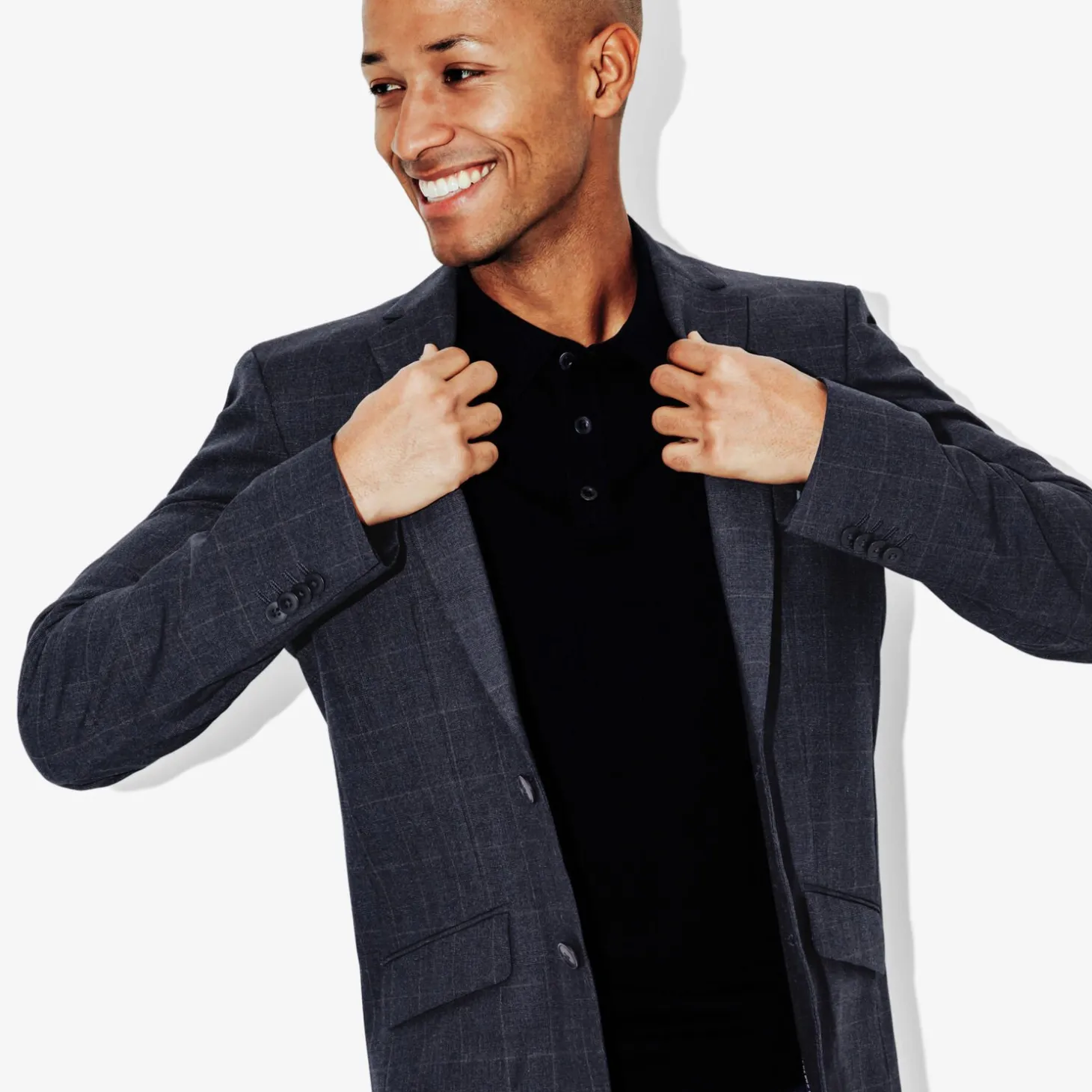 Veste De Costume & Blazer | Veste Costume & Blazer-Jules Veste de costume slim à carreaux Bleufoncé