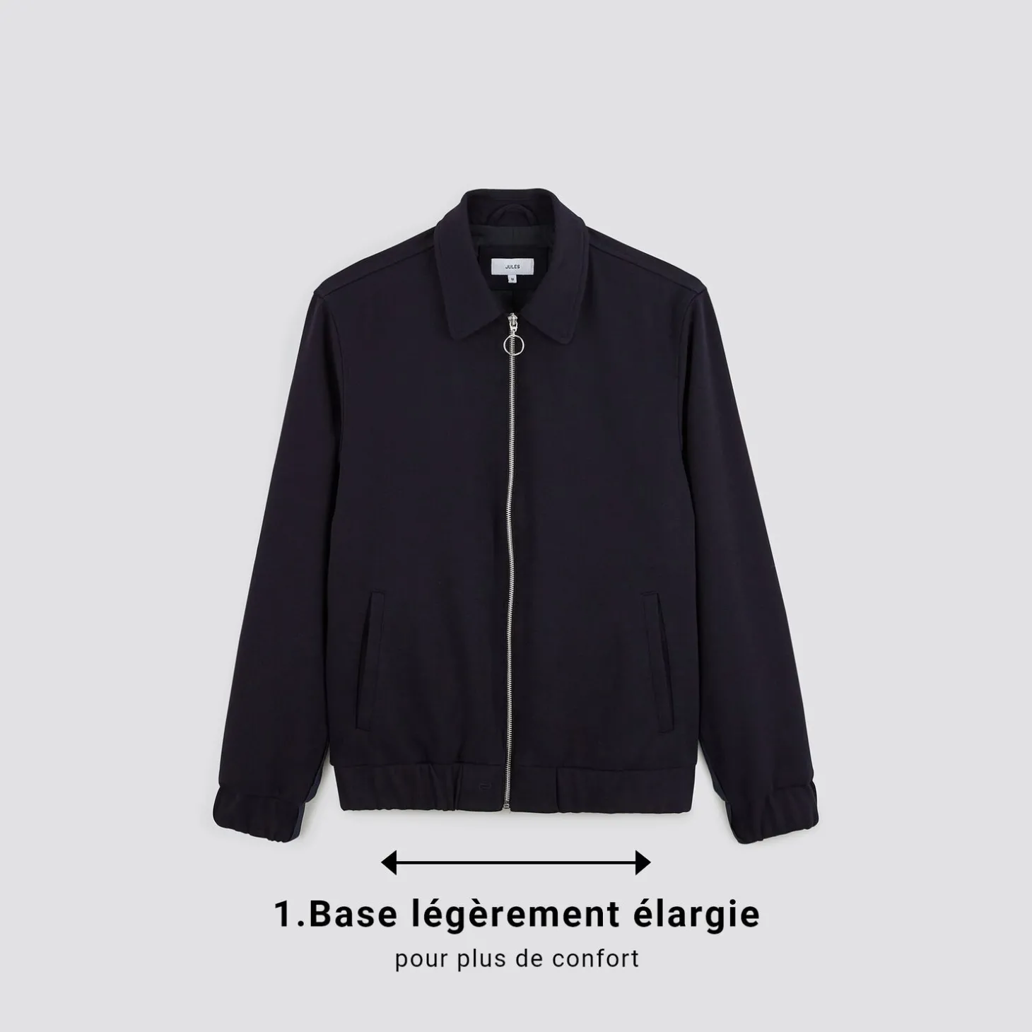 Manteau & Blouson-Jules Veste pour personne à mobilité réduite Bleumoyen