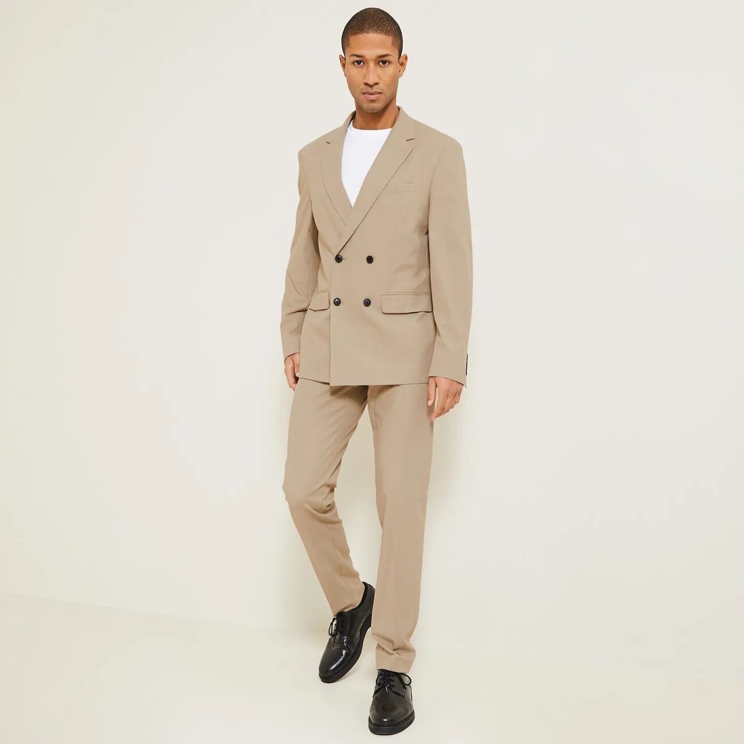 Veste De Costume & Blazer | Veste Costume & Blazer-Jules Veste regular croisée Beige